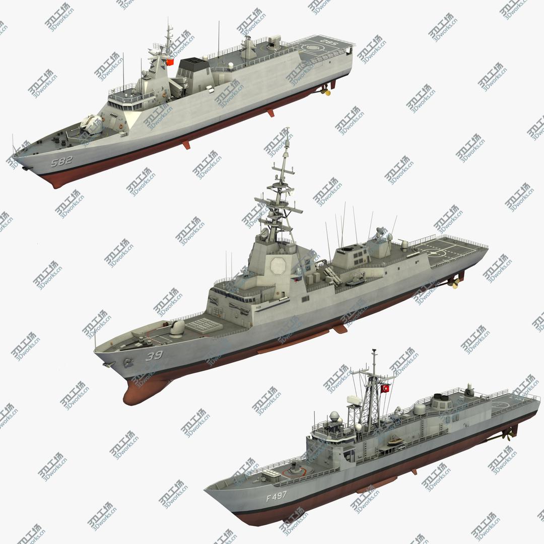 images/goods_img/2021040233/3D 3 Warship Collection model/1.jpg